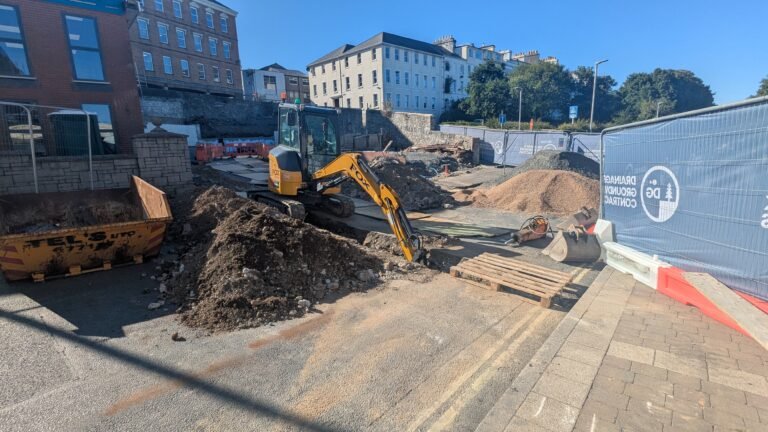 Deep Digging Underway: Sewer Trench Reaches Maximum Safe Depth